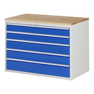 Rau Schubladenschrank Buche-Top und 5 x Schubl.-XXL 2x120 2x150 1x180mm