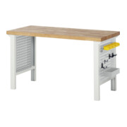 Rau Seiten-Lochwand für Werkbankfuß 7000, H617mm, für Fußtiefe 850mm, RAL7035-3