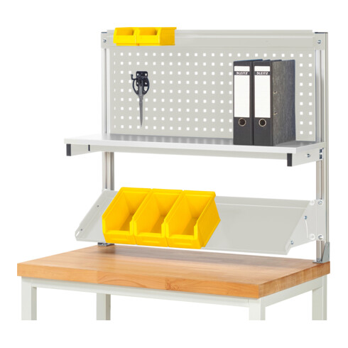 Rau System-Aufbau (Komplettset-01 B1000 mm), zur Montage auf Arbeitsplatte, RAL7035