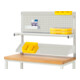 Rau System-Aufbau (Komplettset-01 B1250 mm), zur Montage auf Arbeitsplatte, RAL7035-1