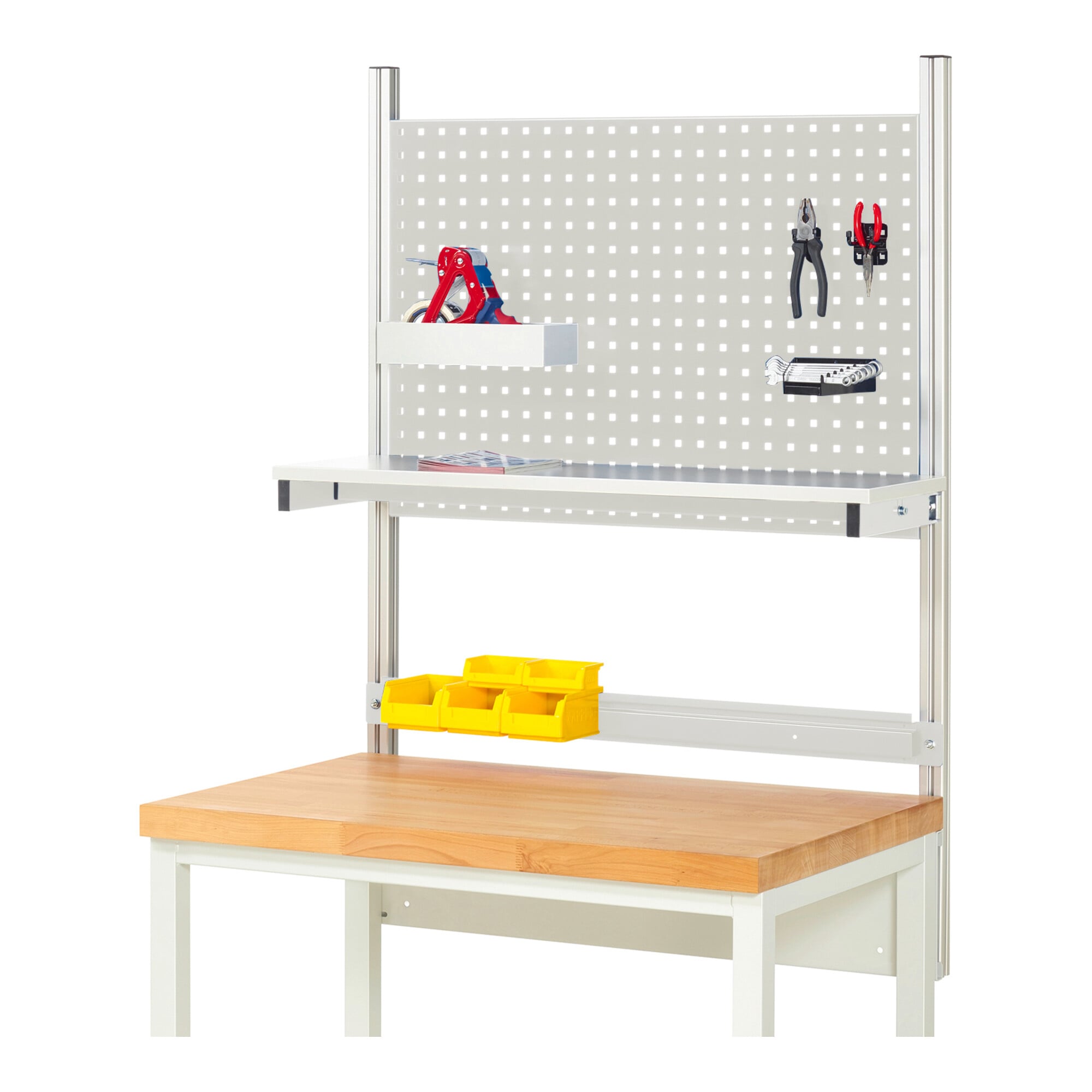Rau System-Aufbau Komplettset 01, für Produktbreite 1000 mm, RAL7035/RAL7035