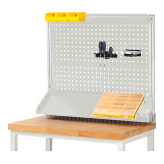 Rau System-Aufbau (Komplettset-02 B1000 mm), zur Montage auf Arbeitsplatte, RAL7035