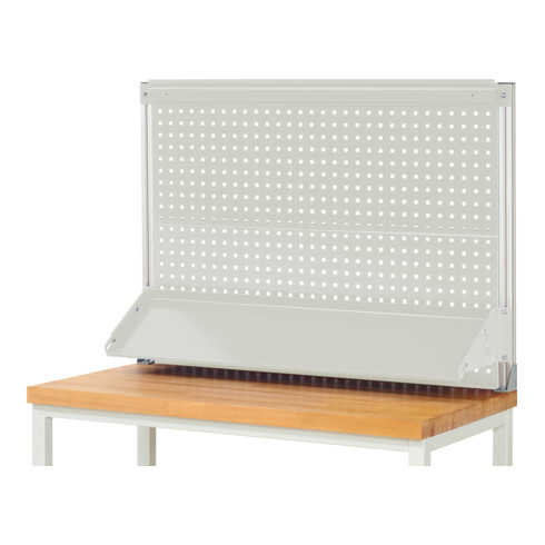 Rau System-Aufbau (Komplettset-02 B1250 mm), zur Montage auf Arbeitsplatte, RAL7035