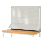 Rau System-Aufbau (Komplettset-02 B1250 mm), zur Montage auf Arbeitsplatte, RAL7035-3