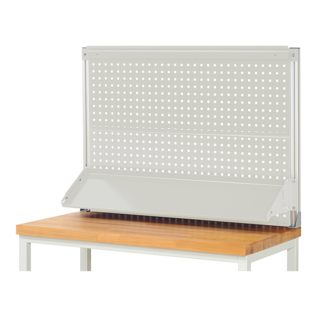 Rau System-Aufbau (Komplettset-02 B1250 mm), zur Montage auf Arbeitsplatte, RAL7035