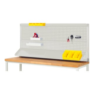 Rau System-Aufbau (Komplettset-02 B2000 mm), zur Montage auf Arbeitsplatte, RAL7035