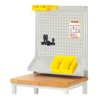 Rau System-Aufbau (Komplettset-02 B750 mm), zur Montage auf Arbeitsplatte, RAL7035