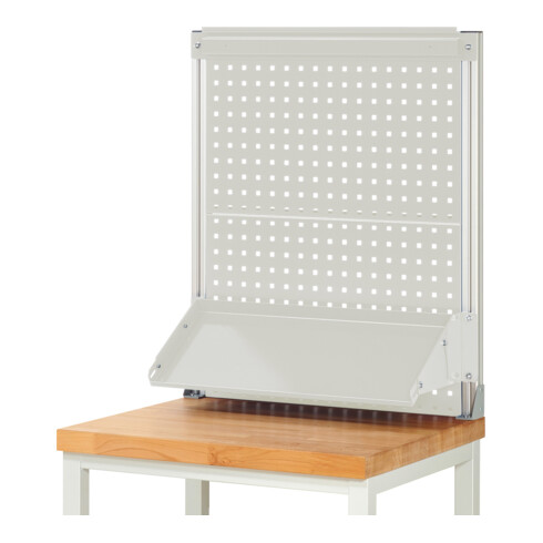 Rau System-Aufbau (Komplettset-02 B750 mm), zur Montage auf Arbeitsplatte, RAL7035