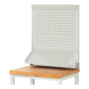 Rau System-Aufbau (Komplettset-02 B750 mm), zur Montage auf Arbeitsplatte, RAL7035-3