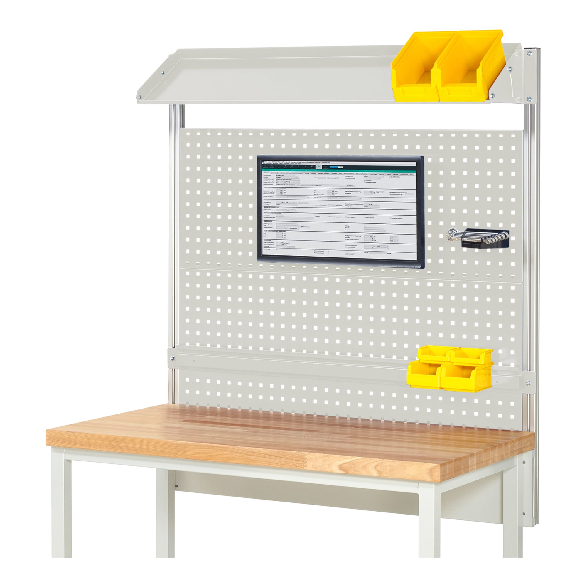 Rau System-Aufbau Komplettset 02, für Produktbreite 1250 mm, RAL7035/RAL7035