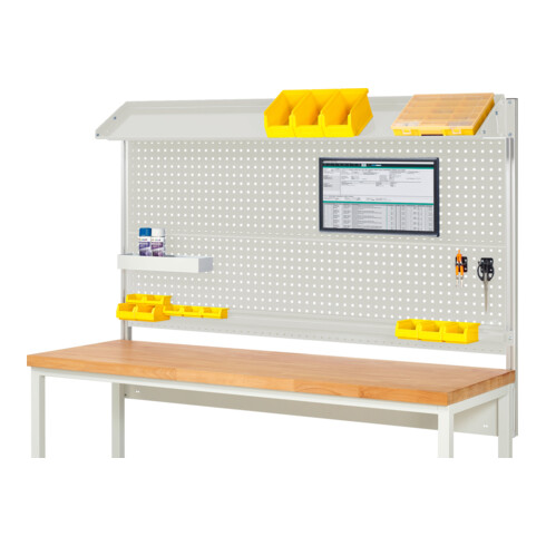 Rau System-Aufbau Komplettset 02, für Produktbreite 2000 mm, RAL7035/RAL7035
