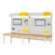 Rau System-Aufbau Komplettset 02, für Produktbreite 2500 mm, RAL7035/RAL7035-1
