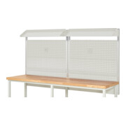 Rau System-Aufbau Komplettset 02, für Produktbreite 2500 mm, RAL7035/RAL7035-3