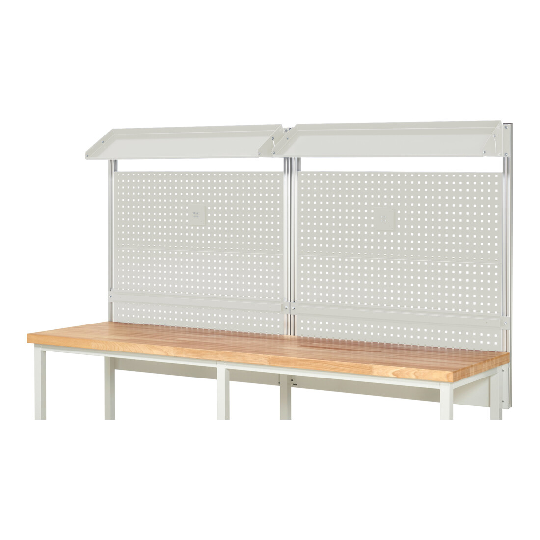 Rau System-Aufbau Komplettset 02, für Produktbreite 2500 mm, RAL7035/RAL7035