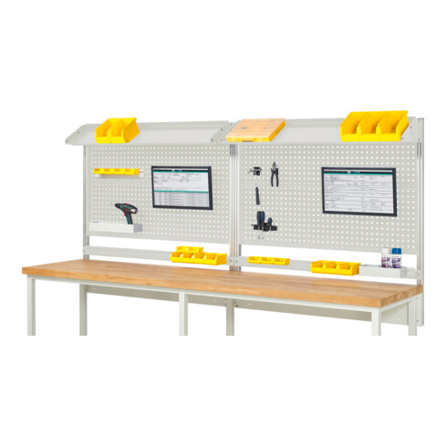 Rau System-Aufbau Komplettset 02, für Produktbreite 3000 mm, RAL7035/RAL7035