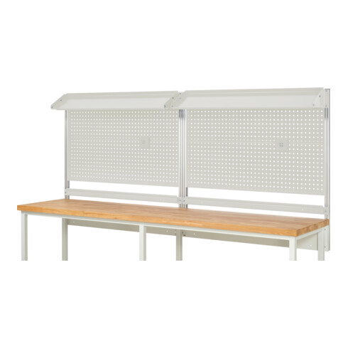 Rau System-Aufbau Komplettset 02, für Produktbreite 3000 mm, RAL7035/RAL7035