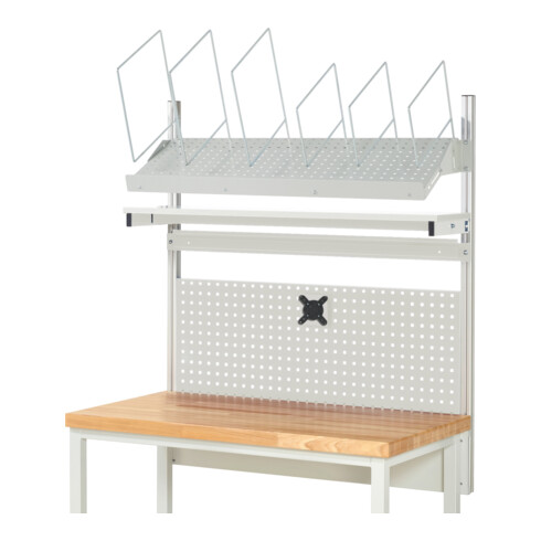 Rau System-Aufbau Komplettset 03, für Produktbreite 1250 mm, RAL7035/RAL7035
