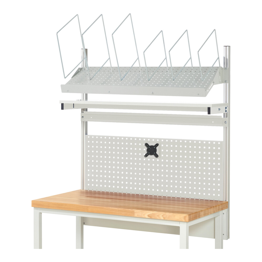 Rau System-Aufbau Komplettset 03, für Produktbreite 1250 mm, RAL7035/RAL7035