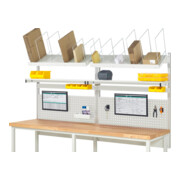 Rau System-Aufbau Komplettset 03, für Produktbreite 2500 mm, RAL7035/RAL7035