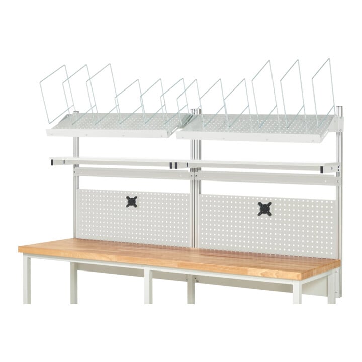 Rau System-Aufbau Komplettset 03, für Produktbreite 2500 mm, RAL7035/RAL7035