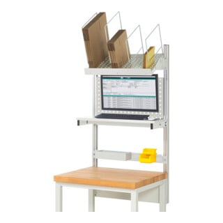 Rau System-Aufbau Komplettset 03, für Produktbreite 750 mm, RAL7035/RAL7035