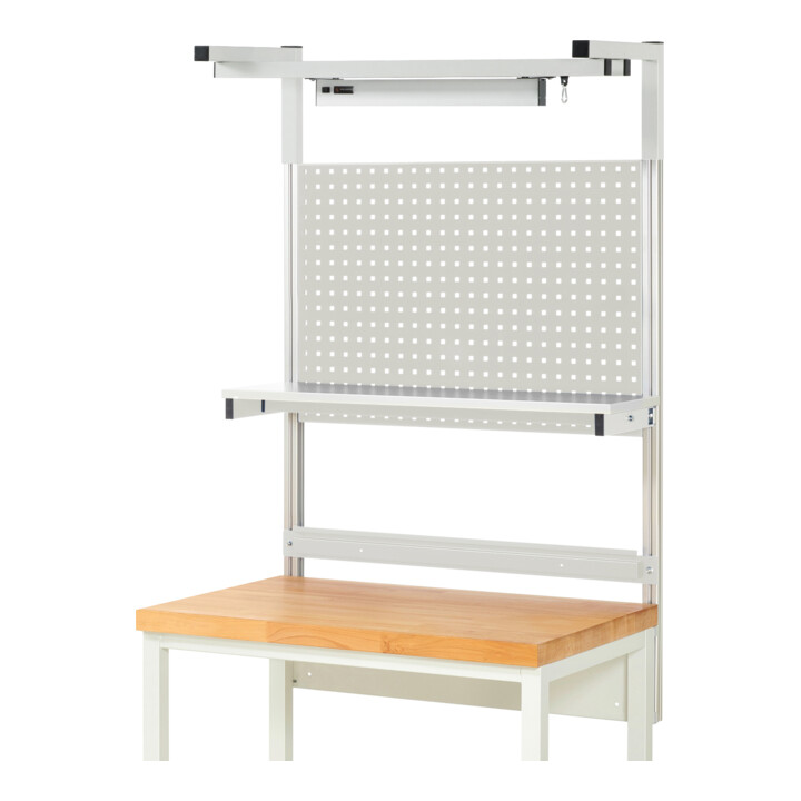 Rau System-Aufbau Komplettset 04, für Produktbreite 1000 mm, RAL7035/RAL7035