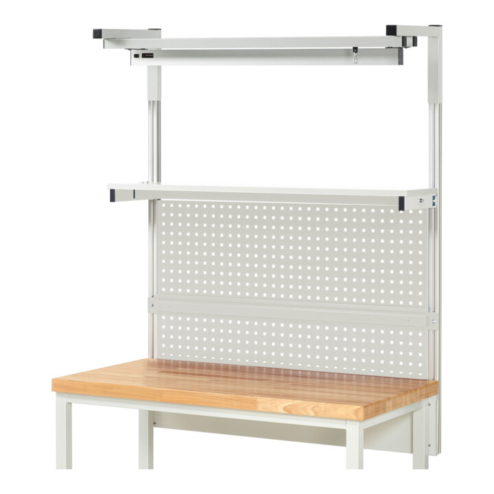 Rau System-Aufbau Komplettset 04, für Produktbreite 1250 mm, RAL7035/RAL7035