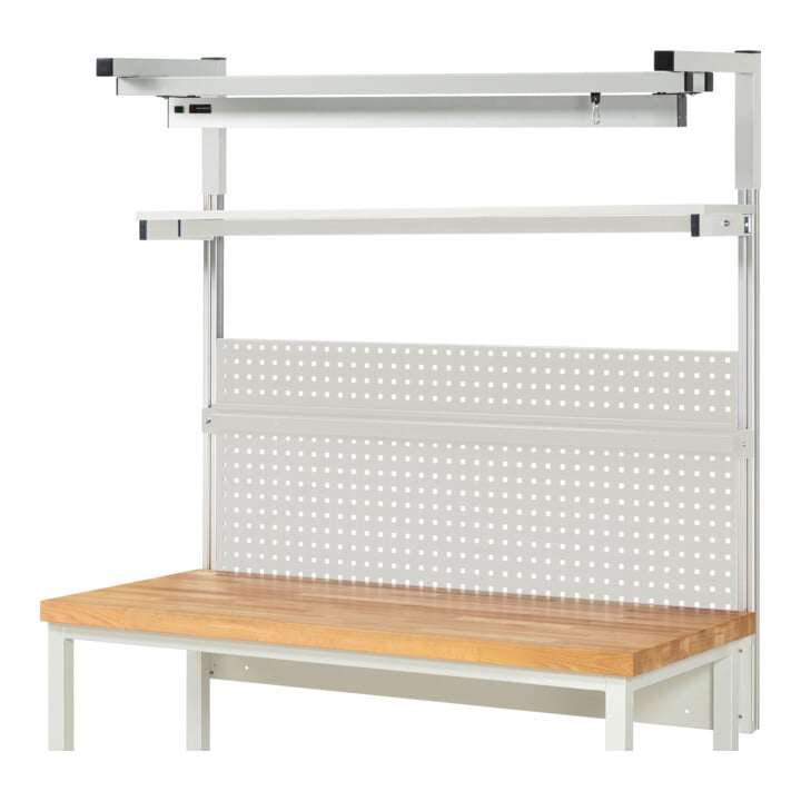 Rau System-Aufbau Komplettset 04, für Produktbreite 1500 mm, RAL7035/RAL7035