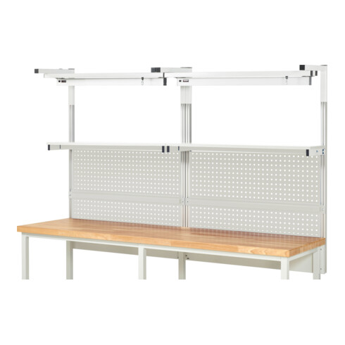 Rau System-Aufbau Komplettset 04, für Produktbreite 2500 mm, RAL7035/RAL7035