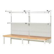 Rau System-Aufbau Komplettset 04, für Produktbreite 2500 mm, RAL7035/RAL7035-3