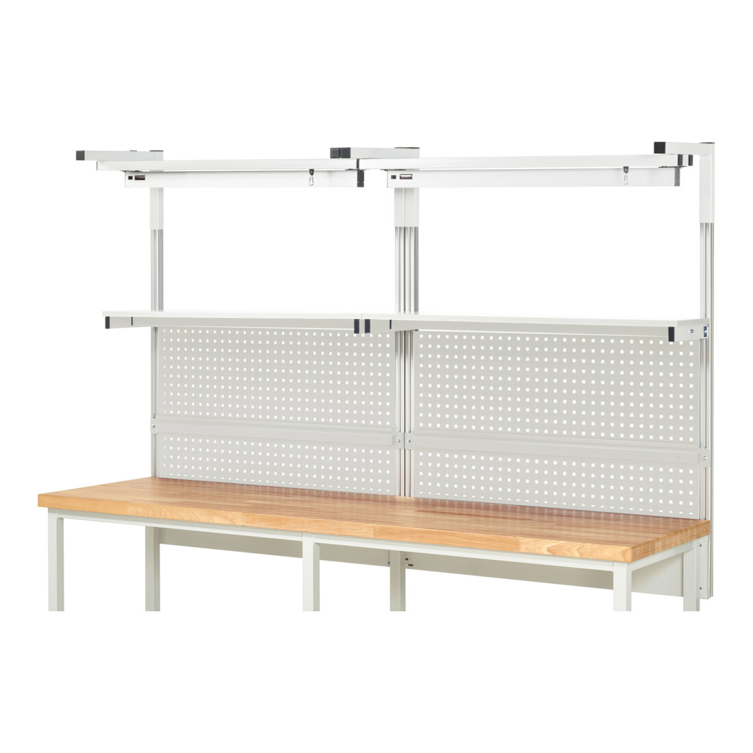 Rau System-Aufbau Komplettset 04, für Produktbreite 2500 mm, RAL7035/RAL7035