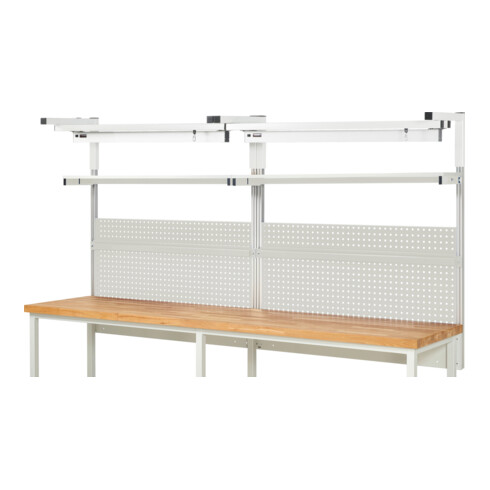 Rau System-Aufbau Komplettset 04, für Produktbreite 3000 mm, RAL7035/RAL7035
