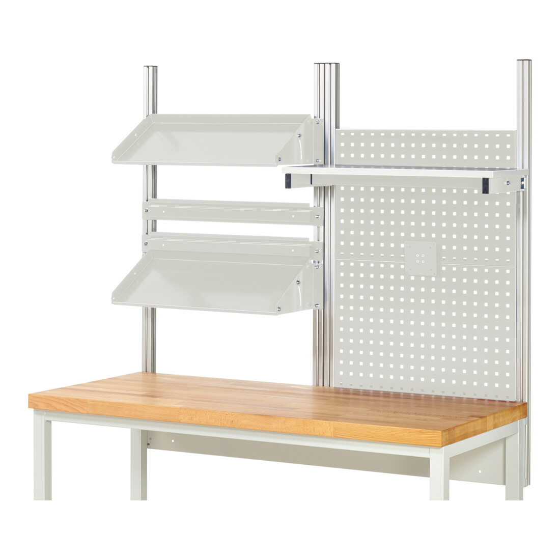 Rau System-Aufbau Komplettset 05, für Produktbreite 1500 mm, RAL7035/RAL7035