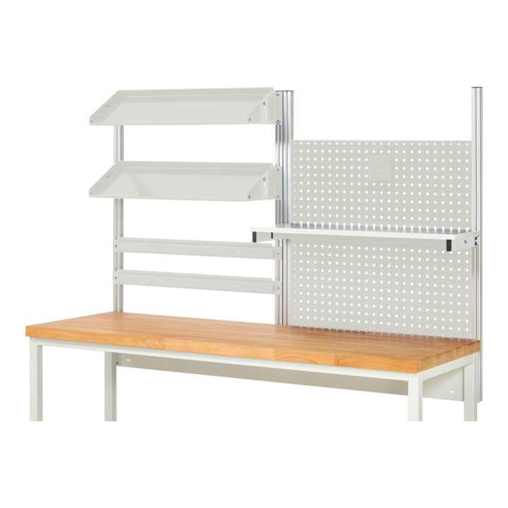 Rau System-Aufbau Komplettset 05, für Produktbreite 2000 mm, RAL7035/RAL7035
