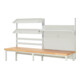 Rau System-Aufbau Komplettset 05, für Produktbreite 2500 mm, RAL7035/RAL7035-3
