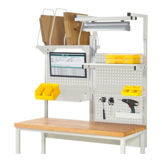 Rau System-Aufbau Komplettset 06, für Produktbreite 1500 mm, RAL7035/RAL7035