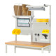 Rau System-Aufbau Komplettset 06, für Produktbreite 1500 mm, RAL7035/RAL7035-1