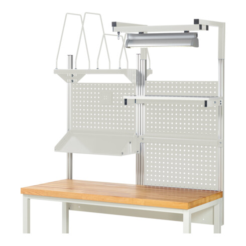 Rau System-Aufbau Komplettset 06, für Produktbreite 1500 mm, RAL7035/RAL7035