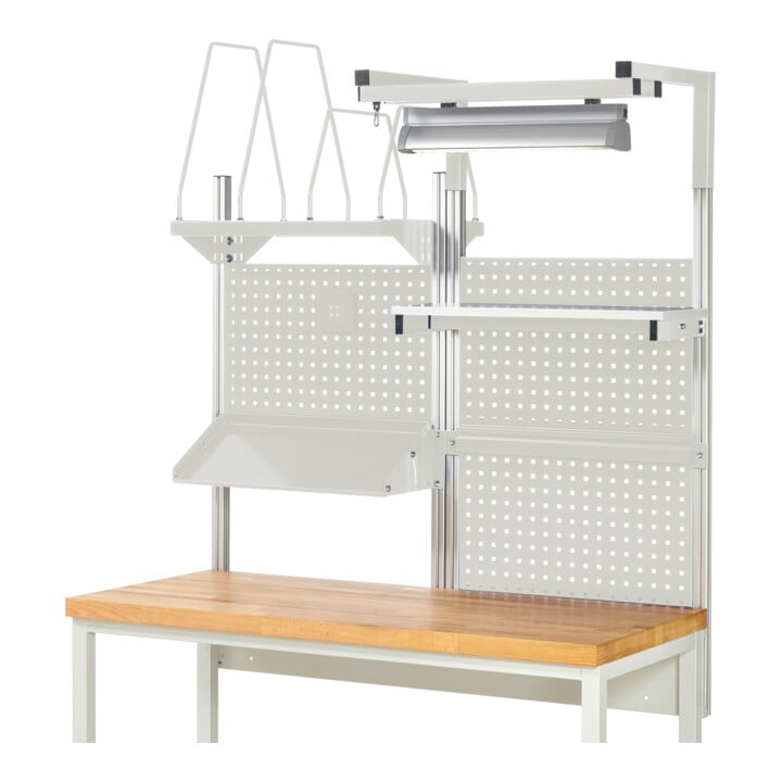 Rau System-Aufbau Komplettset 06, für Produktbreite 1500 mm, RAL7035/RAL7035
