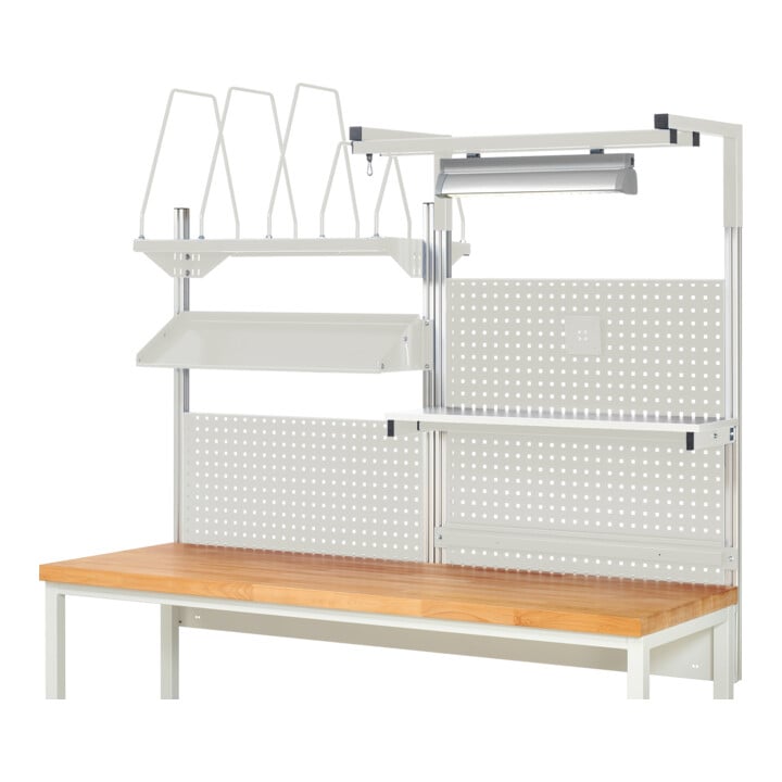 Rau System-Aufbau Komplettset 06, für Produktbreite 2000 mm, RAL7035/RAL7035