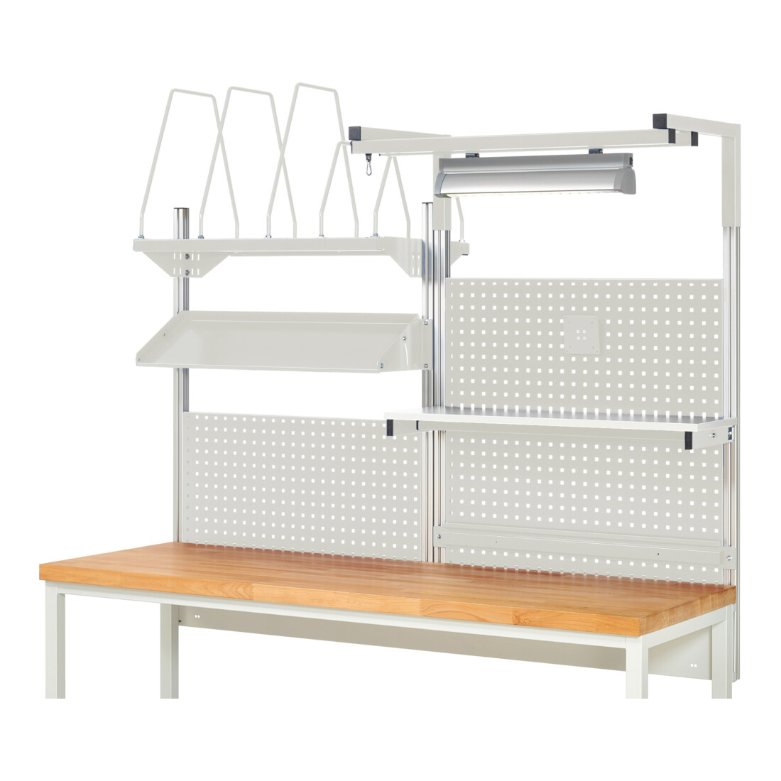 Rau System-Aufbau Komplettset 06, für Produktbreite 2000 mm, RAL7035/RAL7035