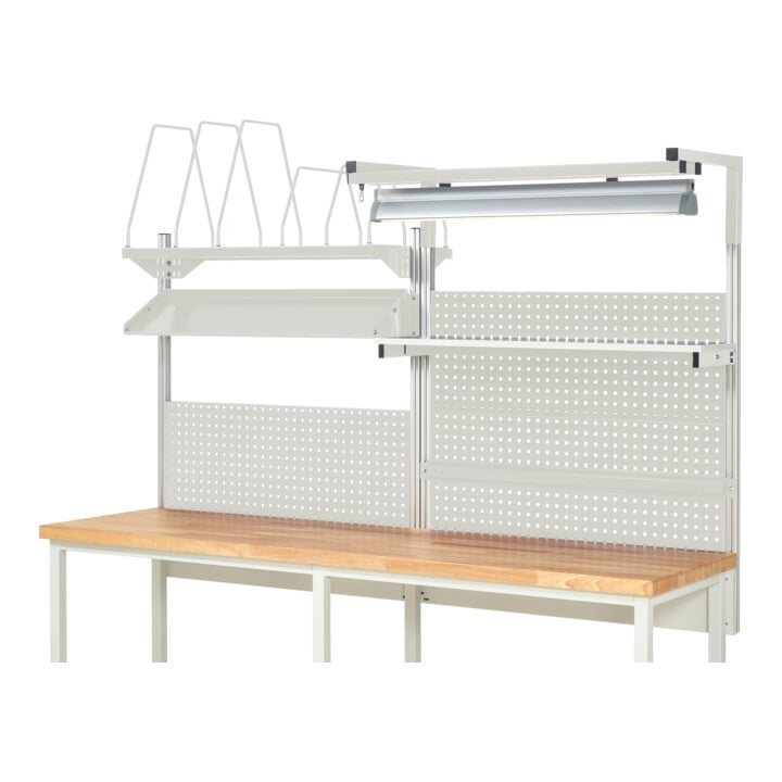 Rau System-Aufbau Komplettset 06, für Produktbreite 2500 mm, RAL7035/RAL7035