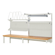 Rau System-Aufbau Komplettset 06, für Produktbreite 3000 mm, RAL7035/RAL7035-3