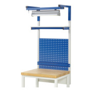 Rau System-Aufbau - Set 04 T350xH1380mm, Gestell lichtgrau, Ausstattung enzianblau-3