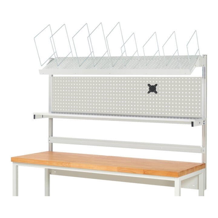 Rau System-opbouw Compleetset 03, voor productbreedte 2000 mm, RAL7035/RAL7035