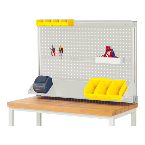 Rau System-Stützenpaar zur Montage auf Arbeitsplatte Serie E, Nutzhöhe 1400mm