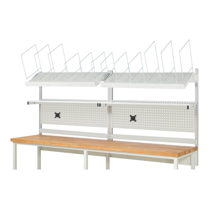 Rau Système de montage Kit complet 03, pour largeur produit 3000 mm, RAL7035/RAL7035