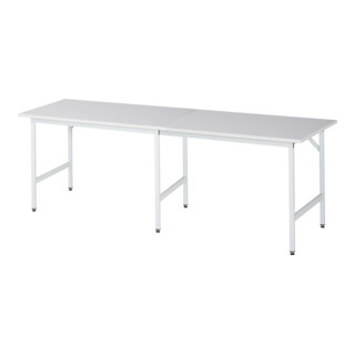 Rau Table de travail Jerry réglable en hauteur, L2500xP800xH800-850mm, plateau M 22mm