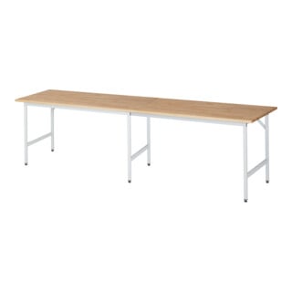 Rau Table de travail Jerry réglable en hauteur, L3000xP800xH800-850mm, plateau B-25mm