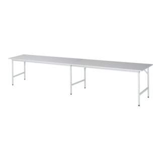 Rau Table de travail Jerry réglable en hauteur, L4000xP800xH800-850mm, plateau M 22mm